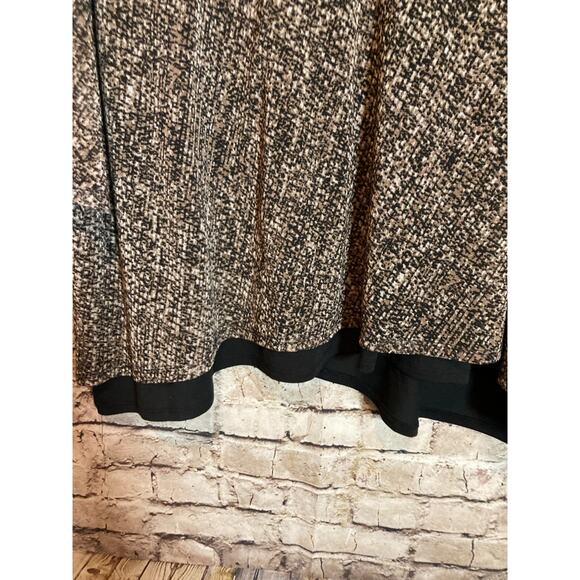 Catherines Top Womens 3X Brown Speckled Asymmetric Hem Mesh Stretch Layered Plus - Picture 5 of 13